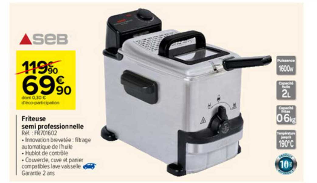 friteuse semi professionnelle seb