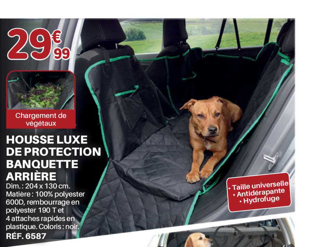 Housse Luxe De Protection Banquette Arrière