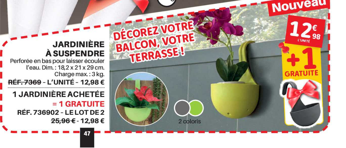 Jardinière à Suspendre