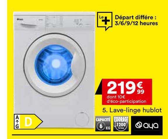 lave-linge hublot aya