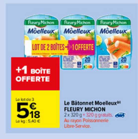 le bâtonnet moelleux fleury michon