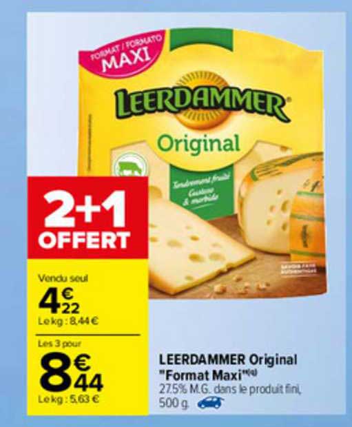 leerdammer original format maxi