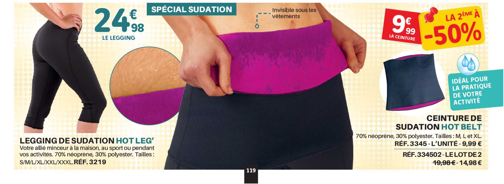 legging de sudation hot leg'