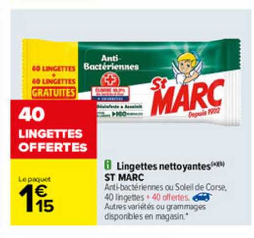 lingettes nettoyantes st marc