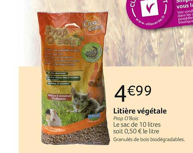 litière végétale prop o'bois