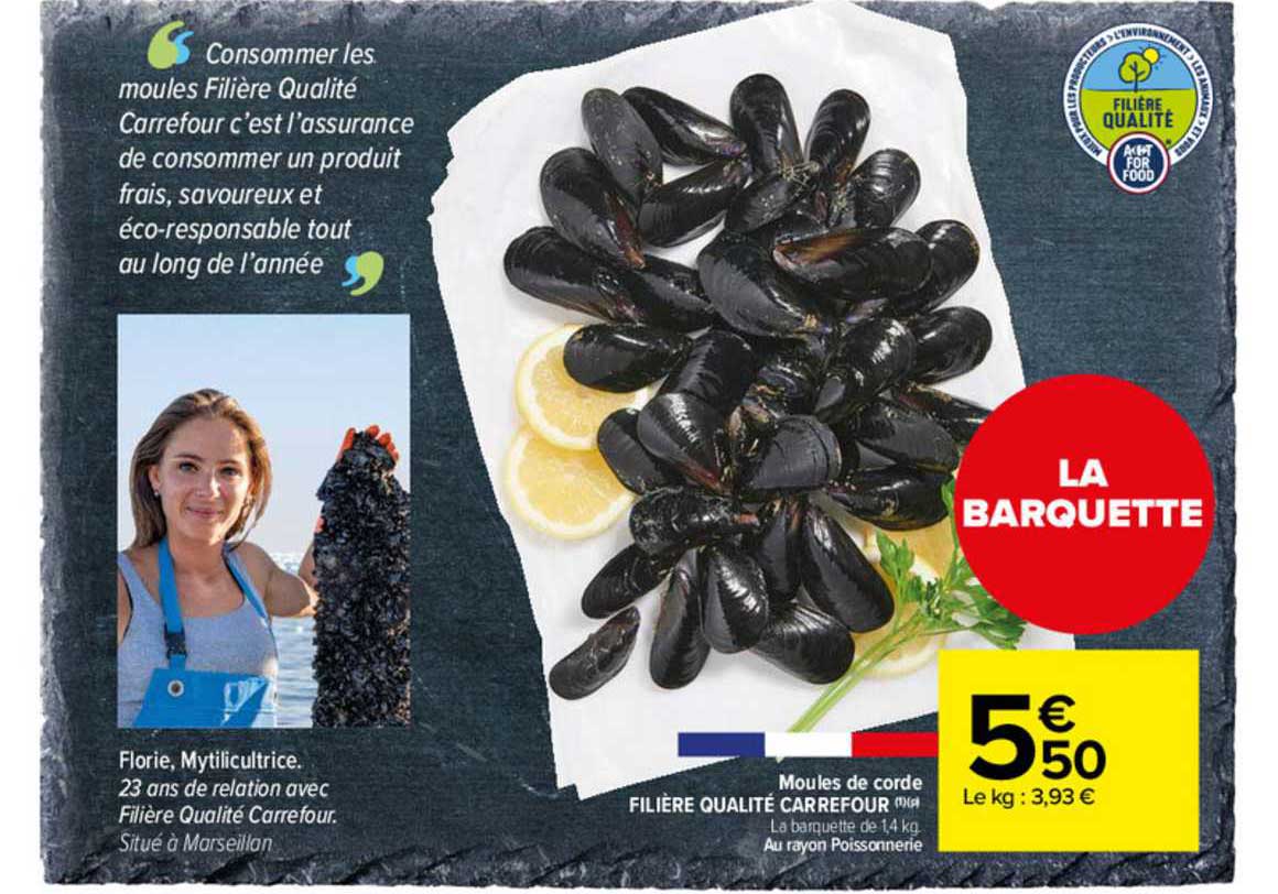 Moules De Corde Filière Qualité Carrefour