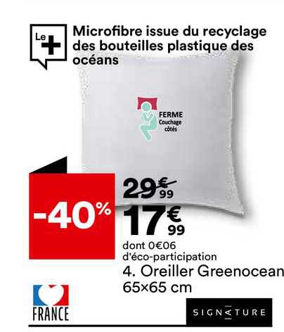 oreiller greenocean signature