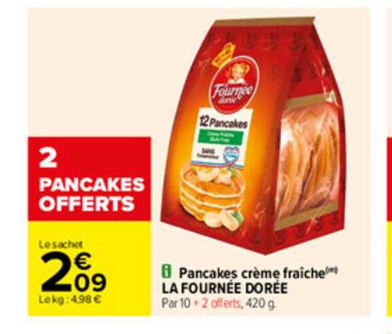pancakes crème fraîche la fournée dorée