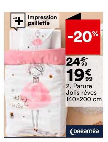 parure jolis rêves 140x200cm dreaméa