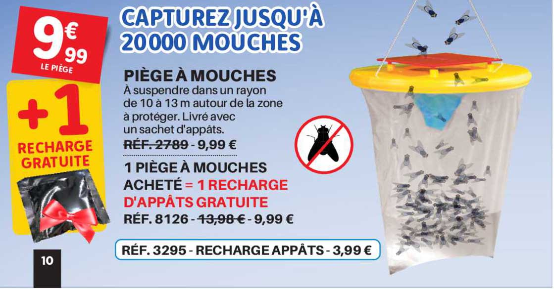 piège à mouches, 1 piège à mouche