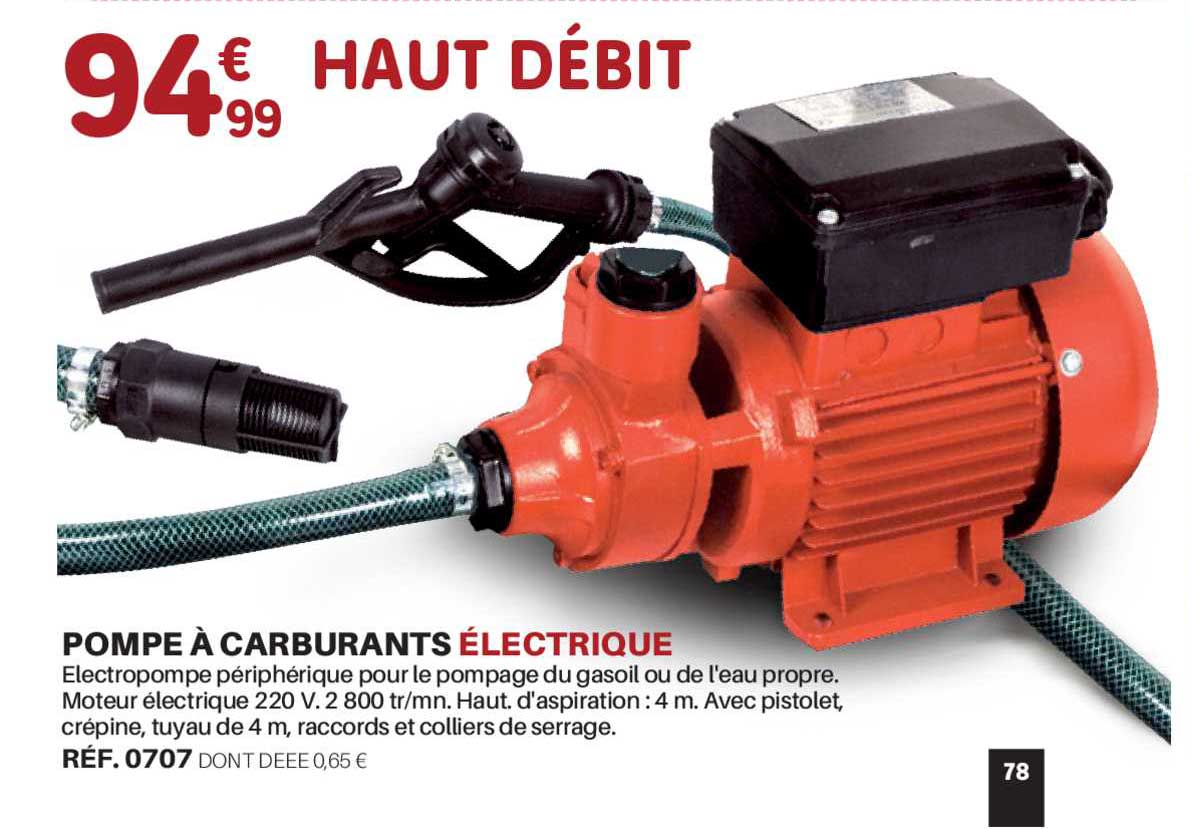 pompe à carburants électrique