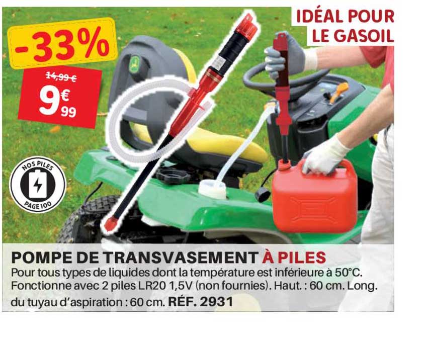 Pompe De Transvasement à Piles