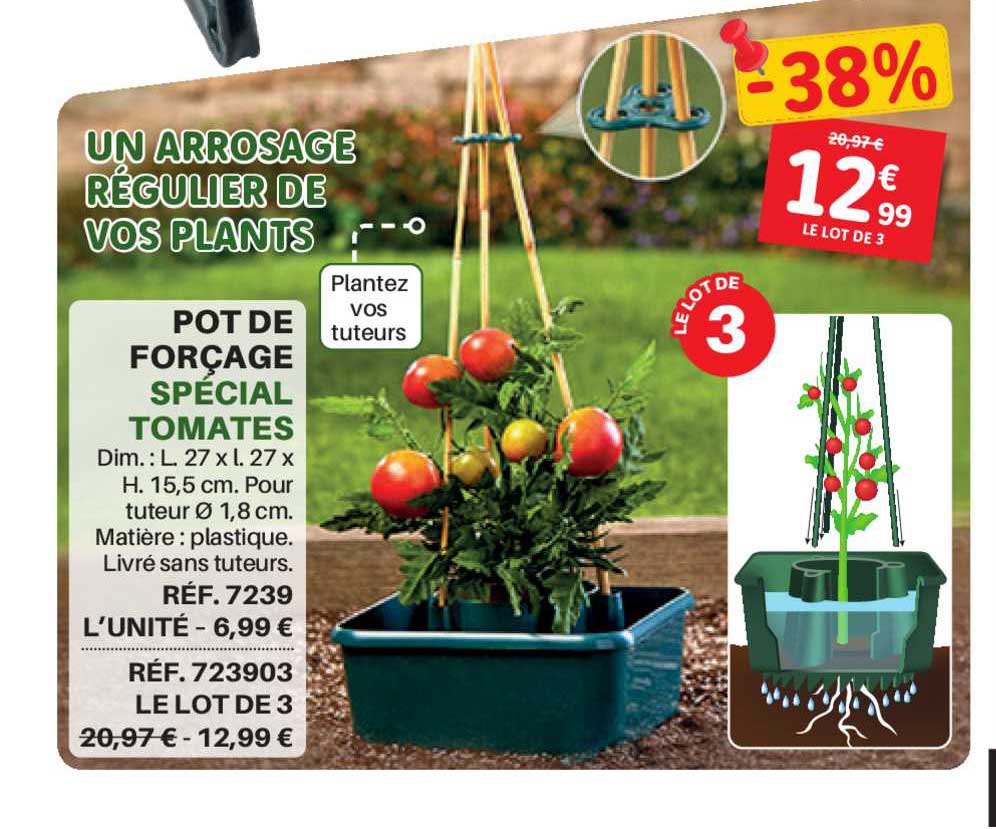 pot de forçage spécial tomates