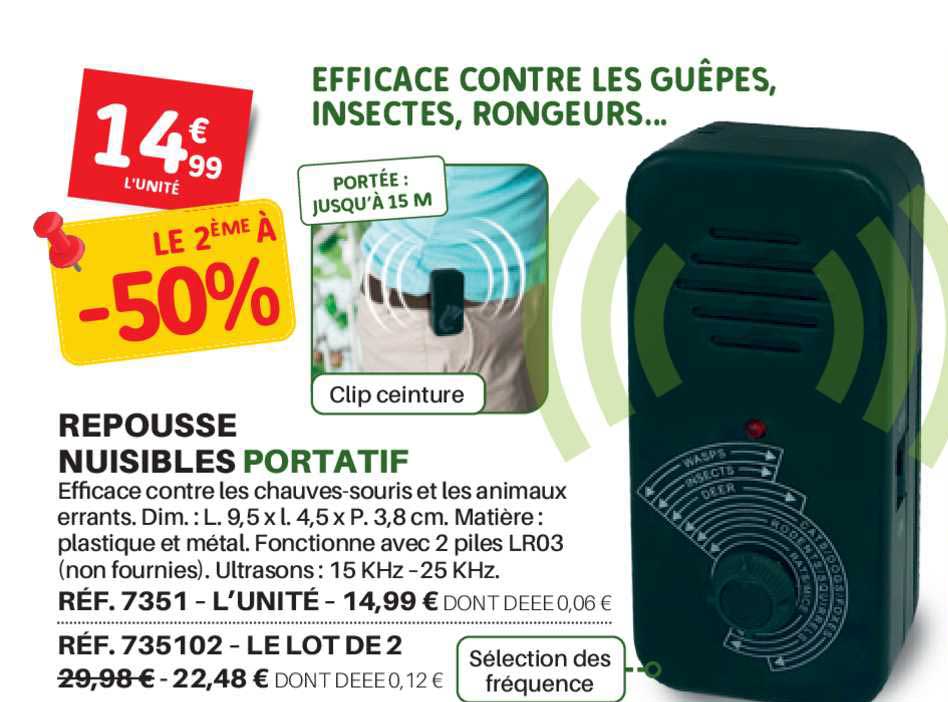 repousse nuisibles portatif