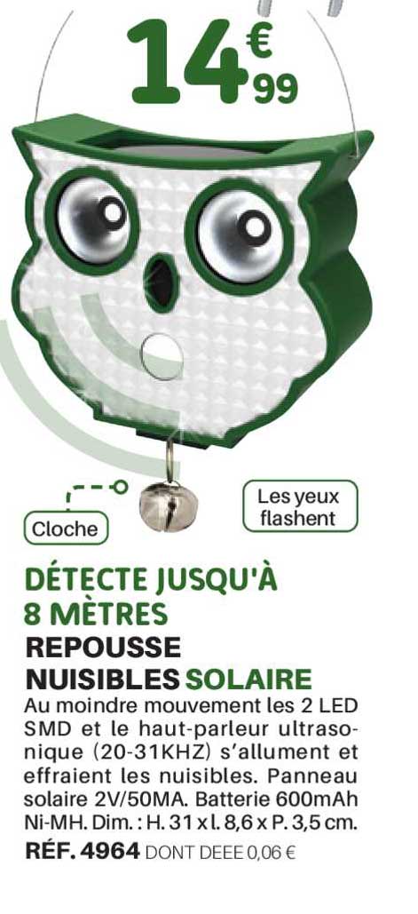 repousse nuisibles solaire