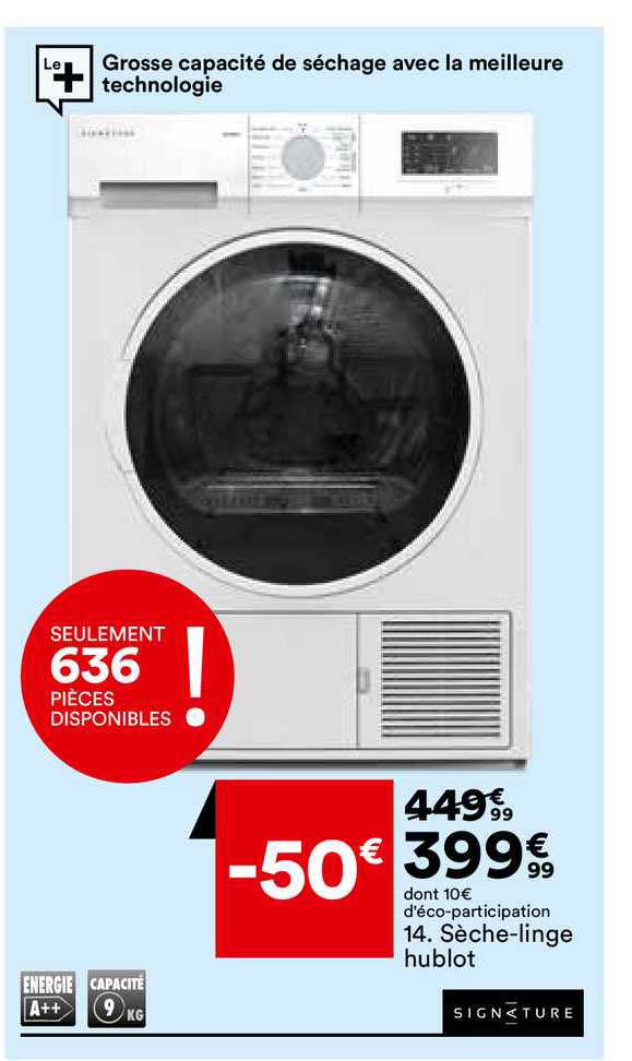sèche-linge hublot signature