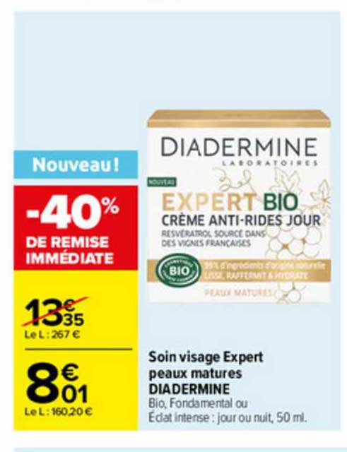 soin visage expert peaux matures diadermine