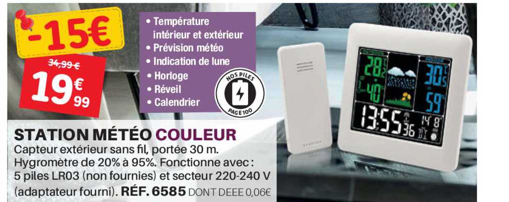 station météo couleur