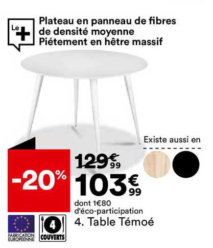 table témoé