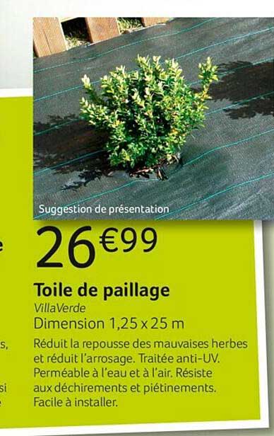 toile de paillage villa verde