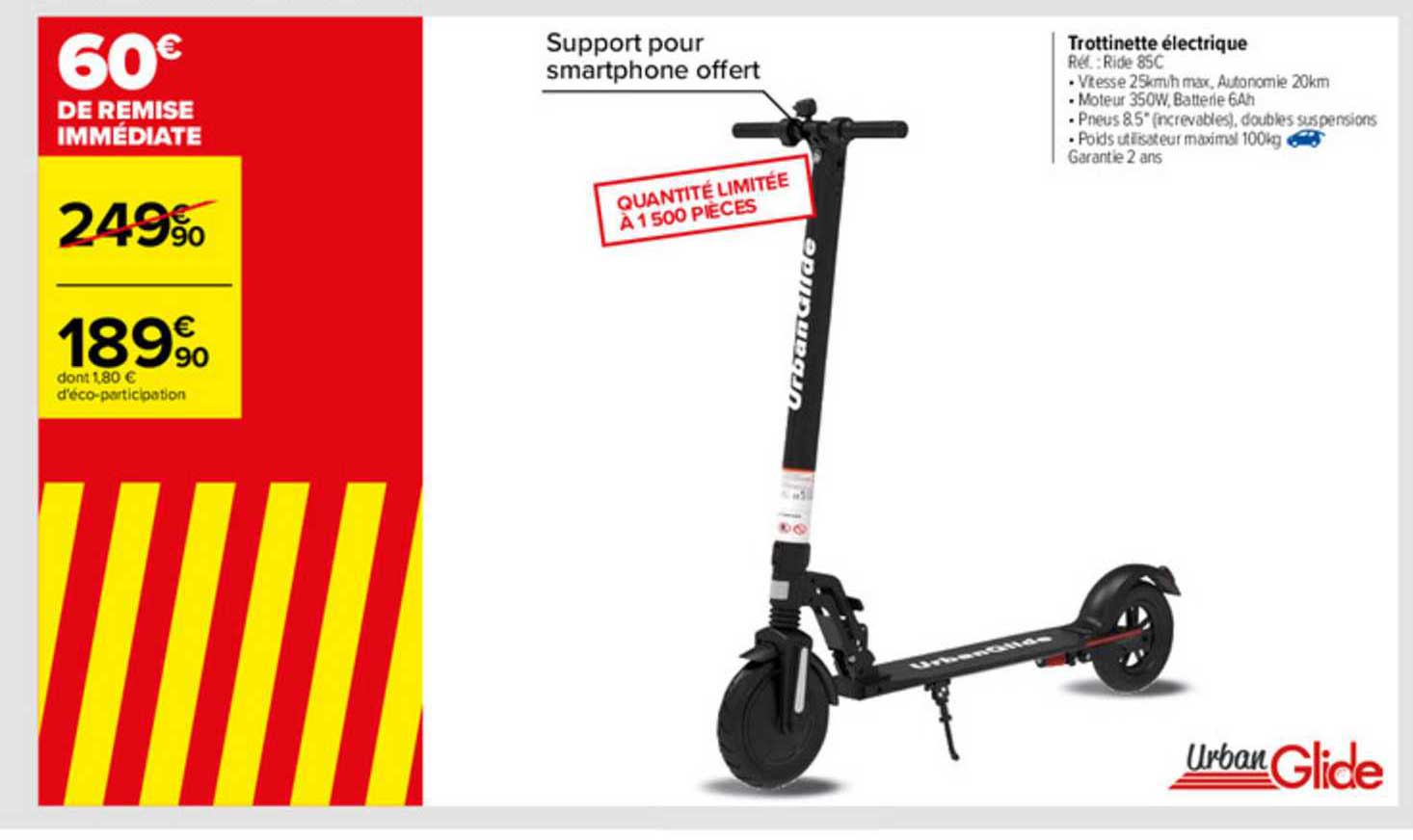 Trottinette électrique Urban Glide