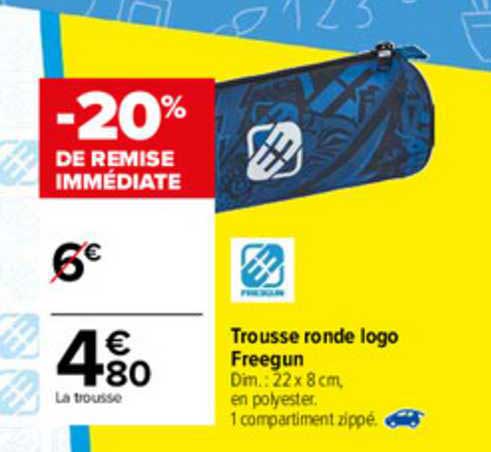 trousse ronde logo freegun