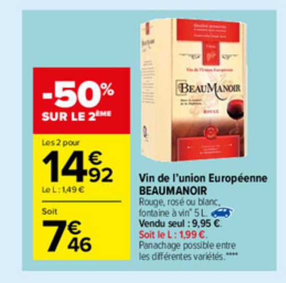 vin de l'union européenne beaumanoir