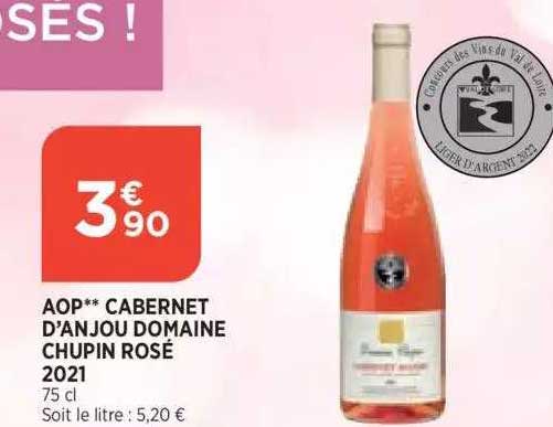 Aop Cabernet D'anjou Domaine Chupin Rosé 2021