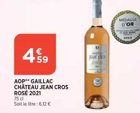 aop gaillac château jean cros rosé 2021