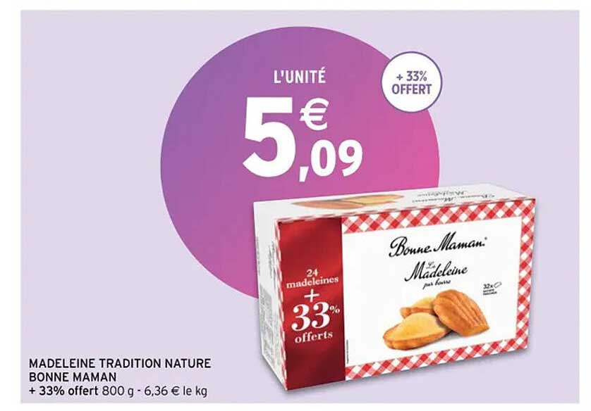 madeleine tradition nature bonne maman