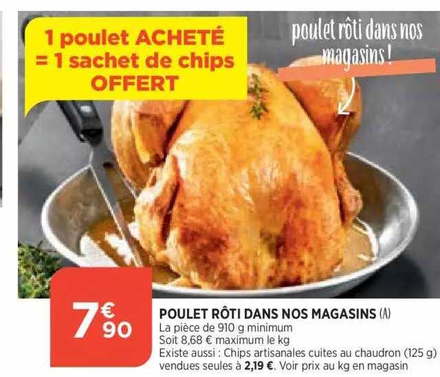 poulet rôti dans nos magasins