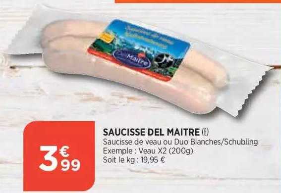 saucisse del maitre