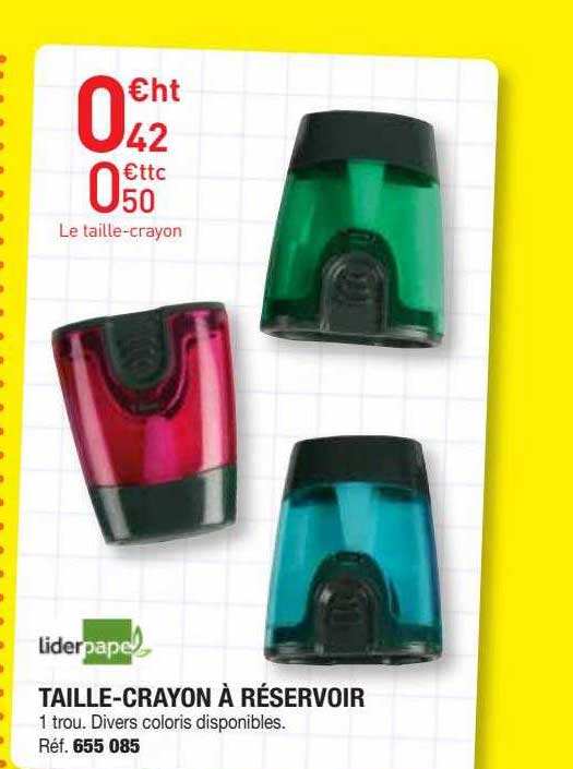 taille-crayon à réservoir