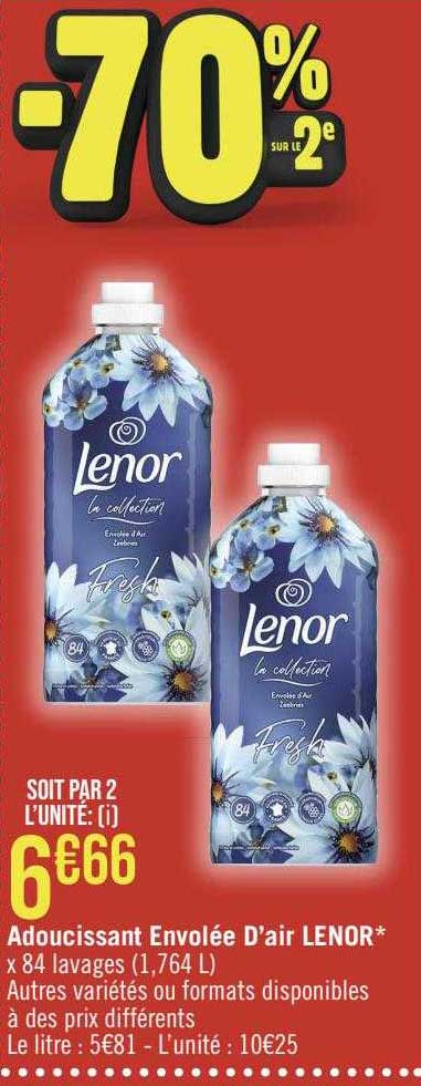 adoucissant envolée d'air lenor