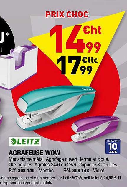 Agrafeuse Wow Leitz
