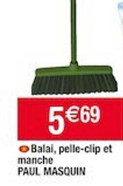 Balai, Pelle-clip Et Manche Paul Masquin