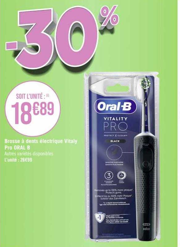 brosse à dents électrique vitaly pro oral-b