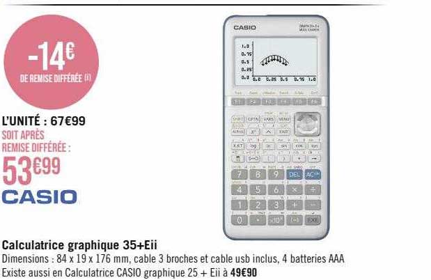 Calculatrice Graphique 35+eii Casio
