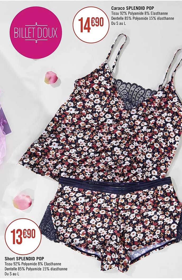 Caraco Splendid Pop, Short Splendid Pop