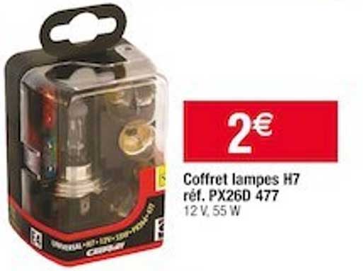 coffret lampes h7