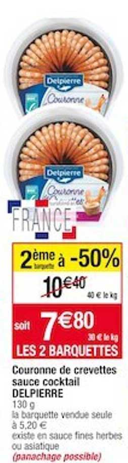 Couronne De Crevettes Sauce Cocktail Delpierre