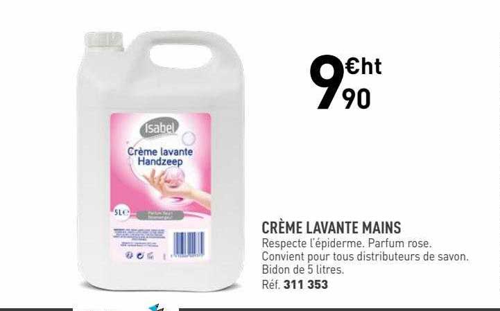 crème lavante mains isabel