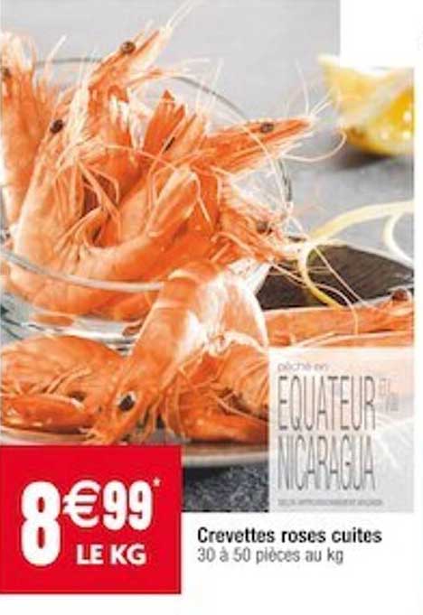 Crevettes Roses Cuites