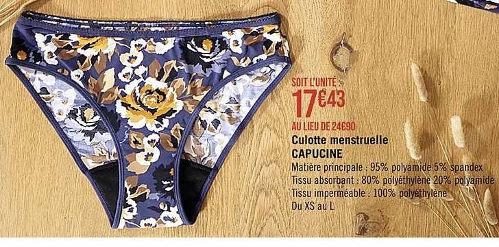 culotte menstruelle capucine