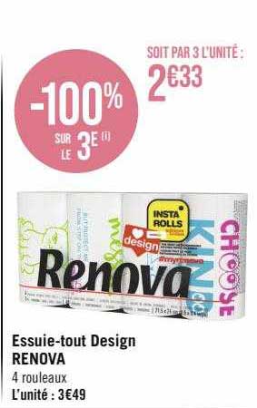 essuie-tout design renova