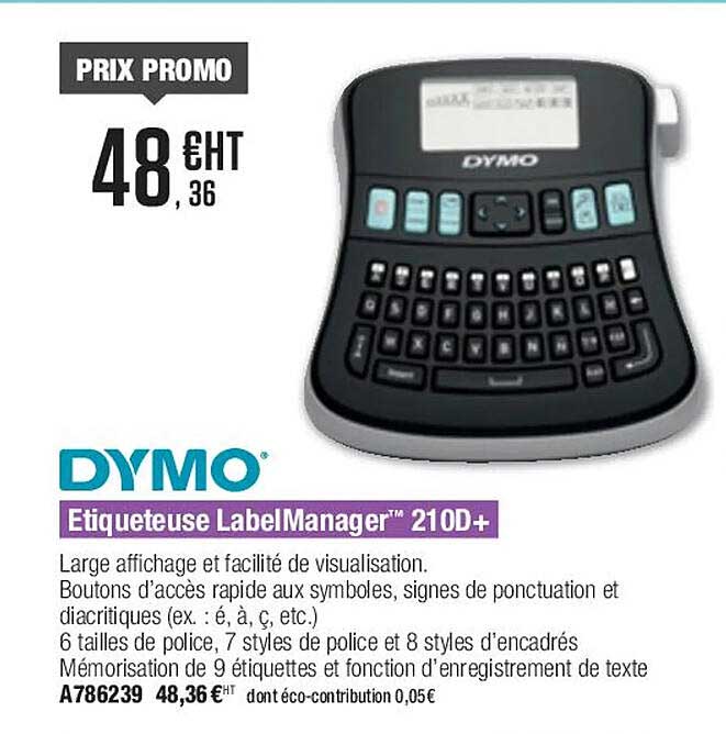 étiqueteuse label manager 210d+ dymo