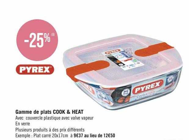 gamme de plats cook & heat pyrex