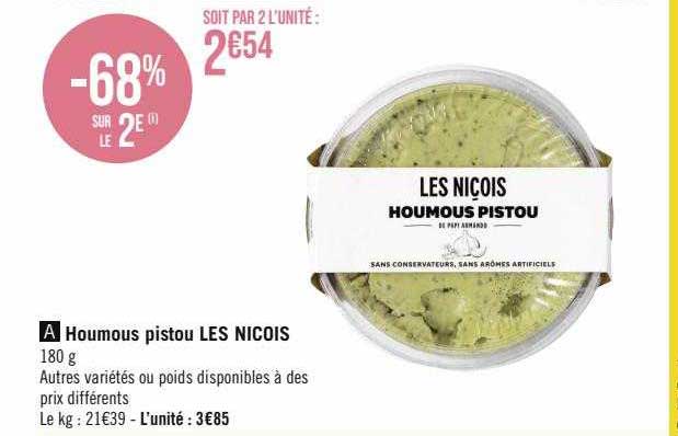 houmous pistou les niçois