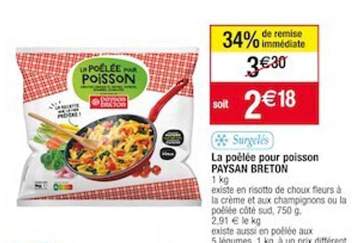 la poêlée pour poisson paysan breton