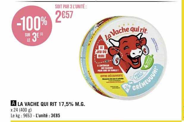 la vache qui rit 17,5% m.g.